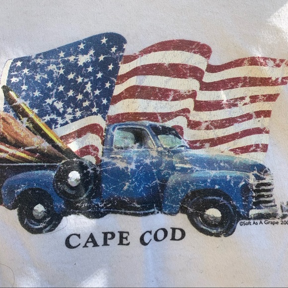 Swapped at local clothing swap: Crop top - Cape Cod, America, July 4th - Picture 5 of 7